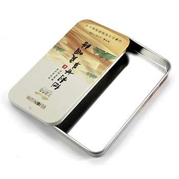 潤(rùn)喉糖長(zhǎng)方形推拉式創(chuàng)意包裝鐵盒_醫(yī)藥保健食品馬口鐵盒定制廠(chǎng)家
